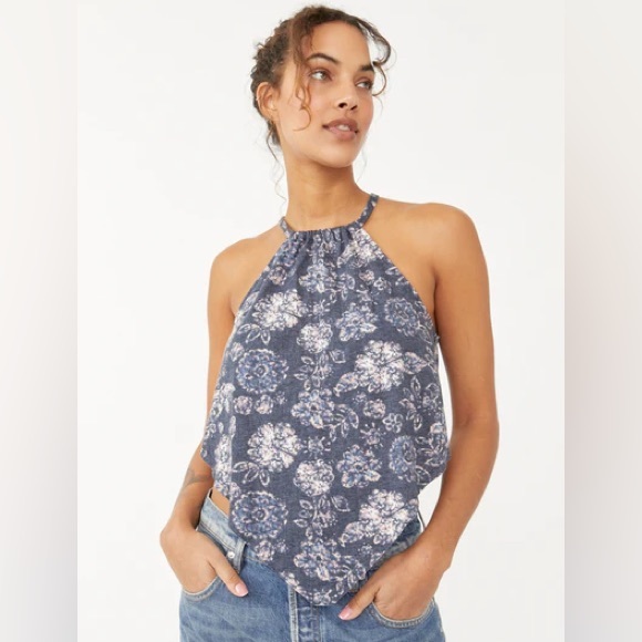 🌻🚨🆕FINAL PRICE🚨 FREE PEOPLE DAISY TANK-NAVY COMBO COLOR - Picture 3 of 15